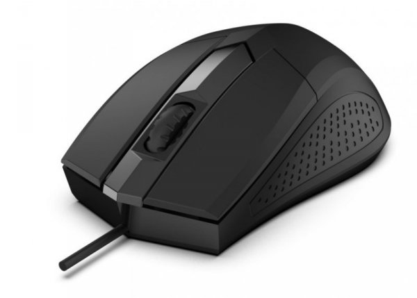 Mysz optyczna  Focus USB, 1200DPI 3 przyciski i rolka,     czułość 125Hz, kabel 1.8m, waga 66g