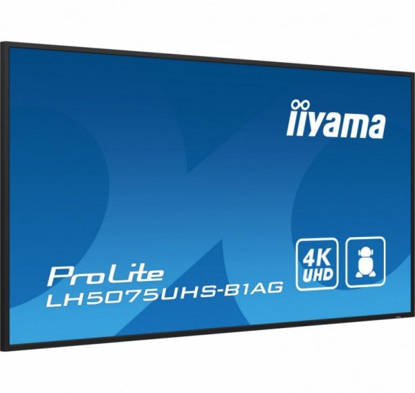 Monitor 50 cali LH5075UHS-B1AG,24/7,VA,ANDROID.11,4K,3xHDMI,DP,RJ45,  2xUSB,2x10W
