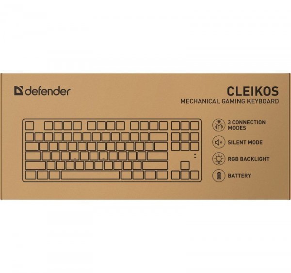 Klawiatura mechaniczna CLEIKOS GK-135 podświetlenie LED Czarna