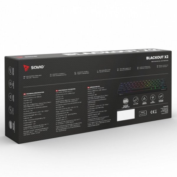 Klawiatura mechaniczna BLACKOUT X2 OUTEMU Blue, Hot Swap