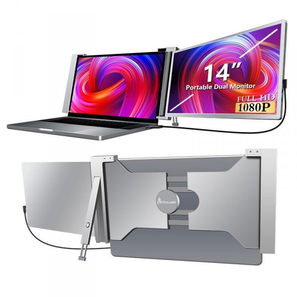 Przenośne monitory do laptopa Smart Life S14  14&#039;&#039; 2 monitory,  IPS,1920x1200