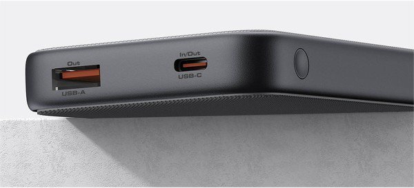 PB-Y46 Power Bank | 10000 mAh | 15W | 2xUSB | LED | kabel USB-C