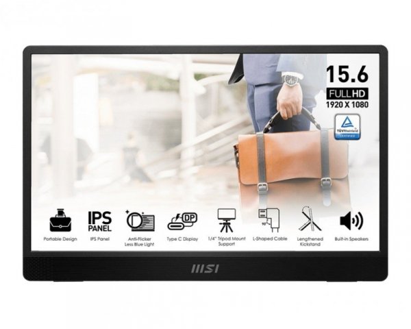 Monitor 15.6 cala PRO MP161 E2U LED/FHD/Flat/60Hz/szary