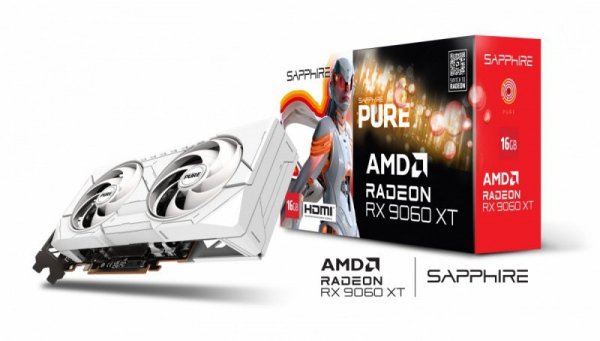 Karta graficzna Radeon RX 9060 XT PURE 16GB GDDR6 128bit DP/2HDMI