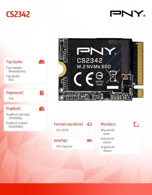 Dysk SSD 1TB M.2 2230 CS2342