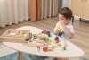Drewniany zestaw konstrukcyjny Viga Toys 53 elementy w skrzynce Montessori