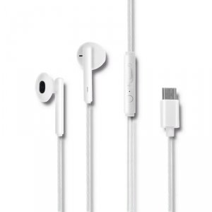 Słuchawki dokanałowe | mikrofon | USB-C | białe