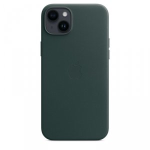 Etui skórzane z MagSafe do iPhone 14 Plus - leśna zieleń
