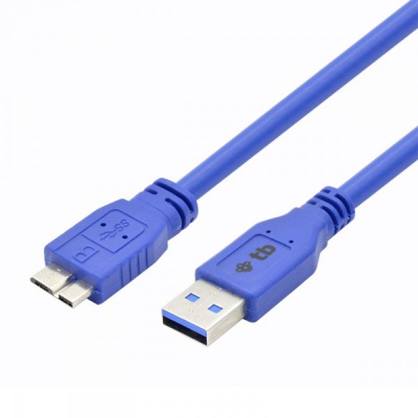 Kabel USB 3.0-Micro 0,5 m. niebieski