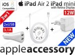 3w1 Ładowarka Samochodowa Sieciowa iPad 4/ Air/ mini Lightning Kabel