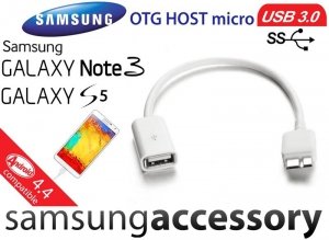 Adapter Kabel OTG HOST micro USB 3.0 Samsung Galaxy S5 Note 3