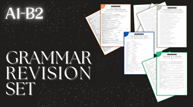 Grammar Revision Set A1-B2 for exams