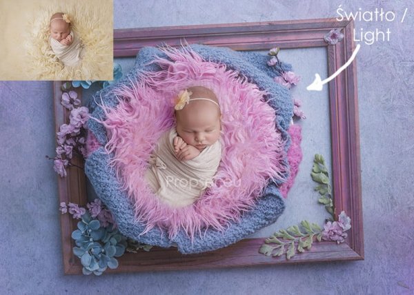 Newborn digital backdrop / tło cyfrowe Image extra pink