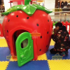 most z tunelem kolor, domek most z tunelem, domek plastikowy, domek  z werandą, z weranda domek, domek na plac zabaw, domek plastikowy, domek do ogrodu, domek w serduszka, domek truskawka