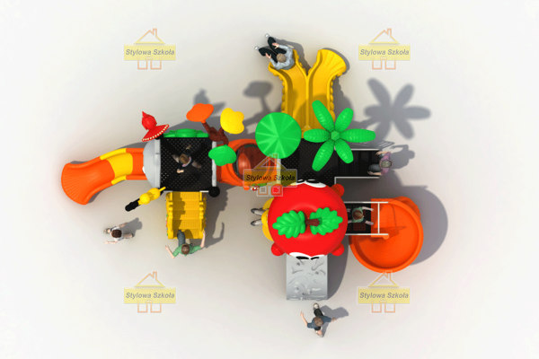 plac zabaw szkolny, plac zabaw do szkoły, plac zabaw producent, plac zabaw spółdzielnia, zestaw sprawnościowy, plac zabaw robot, plac zabaw do przedszkola, plac zabaw owoc, plac zabaw sk