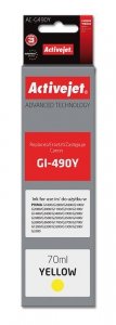 Tusz Activejet AC-G490Y (zamiennik Canon GI-490Y; Supreme; 70 ml; żółty)