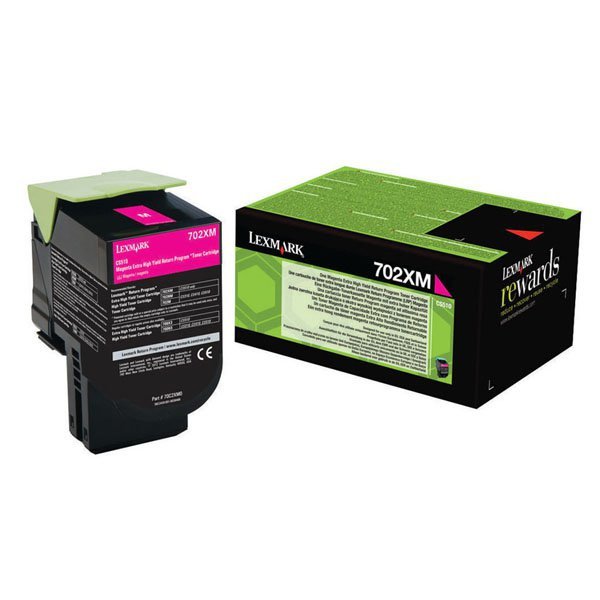 Lexmark oryginalny toner 70C2XM0, magenta, 4000s, extra duża pojemność, return