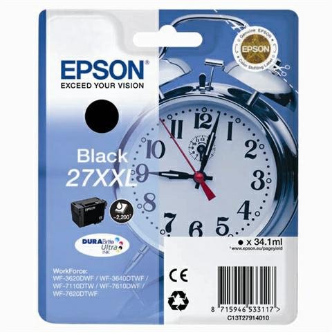 Epson Tusz WF3620 T2791XXL Black 34,1ml