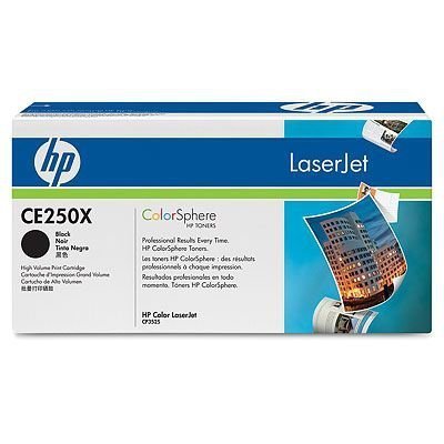Toner oryginalny HP CE250X black do HP Color LaserJet CP3525 / CP3525n / CP3525dn / CP3525x / CM3530 / CM3530fs na 10,5 tys. str.