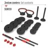 SGN130 PRO SET 6W1 ZESTAW CIĘŻARÓW 30KG HMS