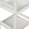 Regał szafka nocna stolik nocny 3 półki biały ModernHome