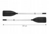 Wiosła 2 szt do pontonu aluminiowe do kajaku jednopiórowe 137 cm INTEX