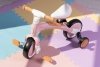 Rower rowerek biegowy z pedałami - treningowy kółka boczne 3w1 różowy ECOTOYS