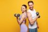 Hantle sześciokątne zestaw 2x4 kg ciężarki do ćwiczeń obciążniki fitness szare ModernHome