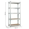 Regał magazynowy 180x90x40 cm stal galwanizowana 5 półek 875 kg ModernHome