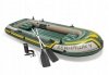 Ponton dla 4 osoób SEAHAWK 4 wiosła pompka INTEX 68351