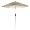PARASOL OGRODOWY ŚCIENNY DUŻY SOLIDNY SKŁADANY 2,7 M Z KORBKĄ ECRU- LORCA