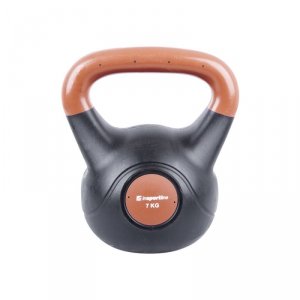 Hantla bitumiczna inSPORTline Kettlebell Dark 7 kg