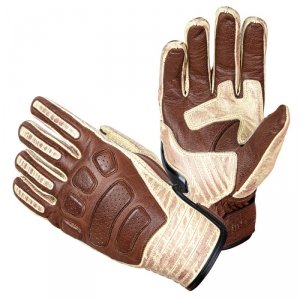 Skórzane rękawice motocyklowe W-TEC Retro Gloves
