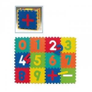Dziecięca mata puzzle cyfry gra Spartan 12 szt. 30x30x1,2 cm