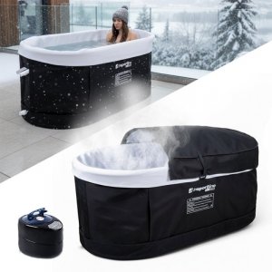 Przenośna balia sauna 2w1 inSPORTline FrostPeace wanna z generatorem pary