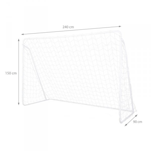 BR240P 2w1 BRAMKA Z SIATKĄ I PANELEM DO CELOWANIA 240x150cm NILS