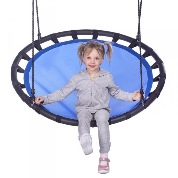 NB5035 BOCIANIE GNIAZDO HUŚTAWKA NIEBIESKIE ŚR.110 CM  NILS