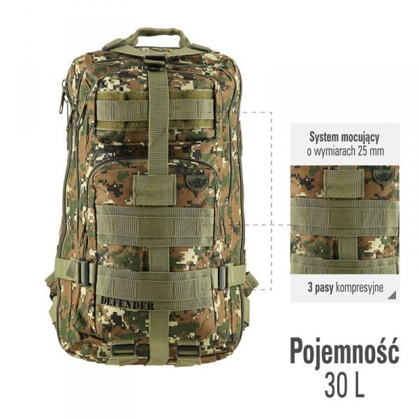 CBT7204  ZIELONY MORO DEFENDER PLECAK NILS CAMP