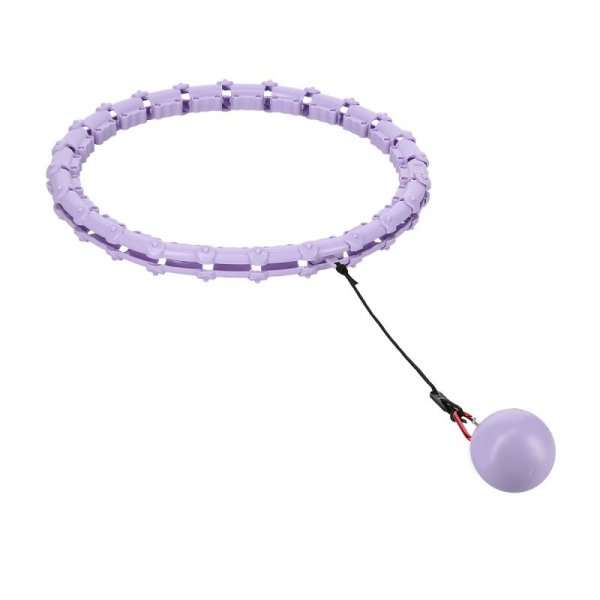 ZESTAW HULA HOP OHA02 VIOLET Z WYPUSTKAMI I OBCIĄŻNIKIEM ONE FITNESS + PAS BR160