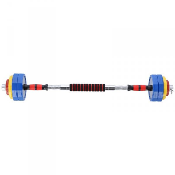 SKC20 SZTANGIELKI-SZTANGA W WALIZCE KOLOROWE  2x10KG HMS