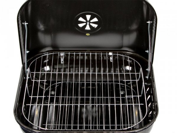 Grill węglowy ogrodowy z pokrywą na zawiasach + kółka MultiGarden