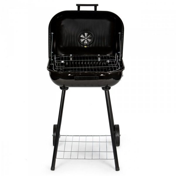 Grill węglowy ogrodowy z pokrywą na zawiasach + kółka MultiGarden