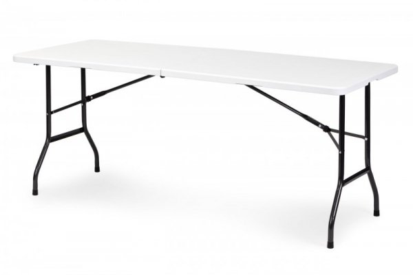 Stół cateringowy 180 cm składany w walizkę biały ModernHome