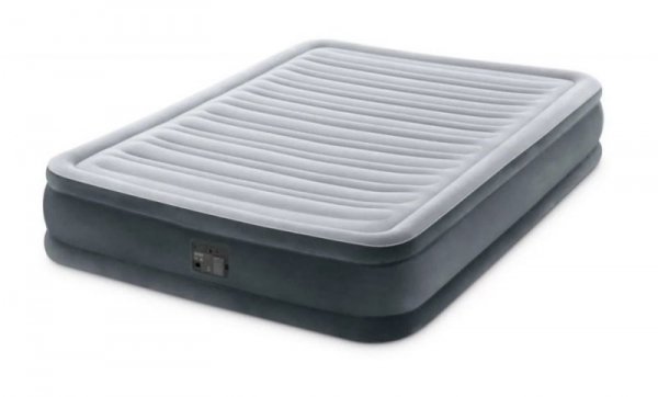 Materac łóżko do spania dwuosobowy z pompką automatyczną 191x137 cm INTEX 67768
