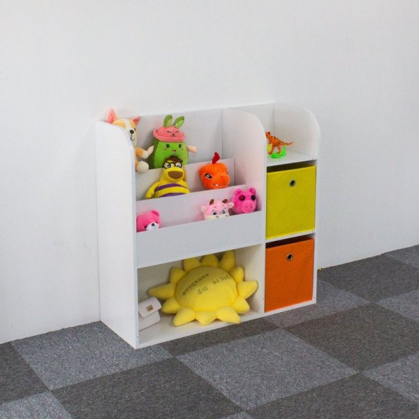 Regał drewniany dla dzieci szafka dziecięca przegrody organizer ECOTOYS