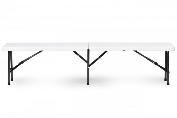 Zestaw cateringowy stół bankietowy 180cm 2 ławki biały ModernHome