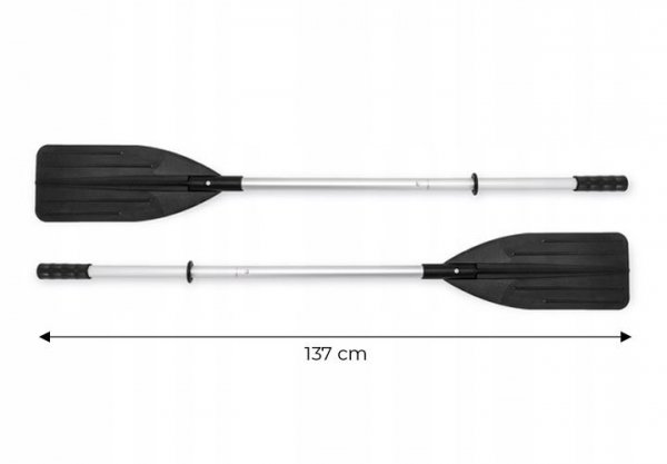 Wiosła 2 szt do pontonu aluminiowe do kajaku jednopiórowe 137 cm INTEX