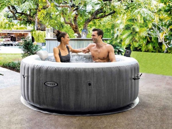 Nadmuchiwane jacuzzi hydromasaż 4 os. 196x71 cm WIFI akcesoria premium INTEX 28440