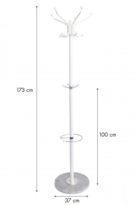 Stojak wieszak na ubrania odzież parasole marmur ModernHome