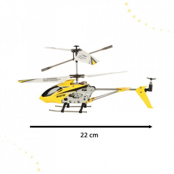 Helikopter zdalnie sterowany na pilota RC SYMA S107H 2.4GHz RTF żółty